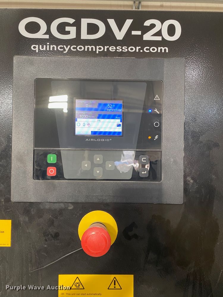 image for item DJ3177 2017 Quincy QGDV20FF  rotary screw air compressor