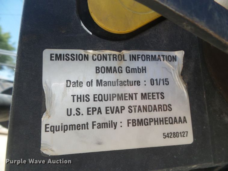 image for item EL9184 2015 Bomag BT65 compactor