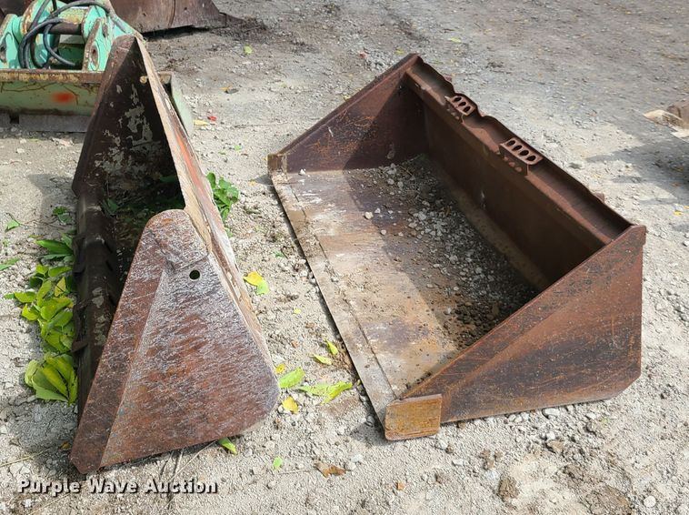 image for item EZ9158 (2) skid steer buckets