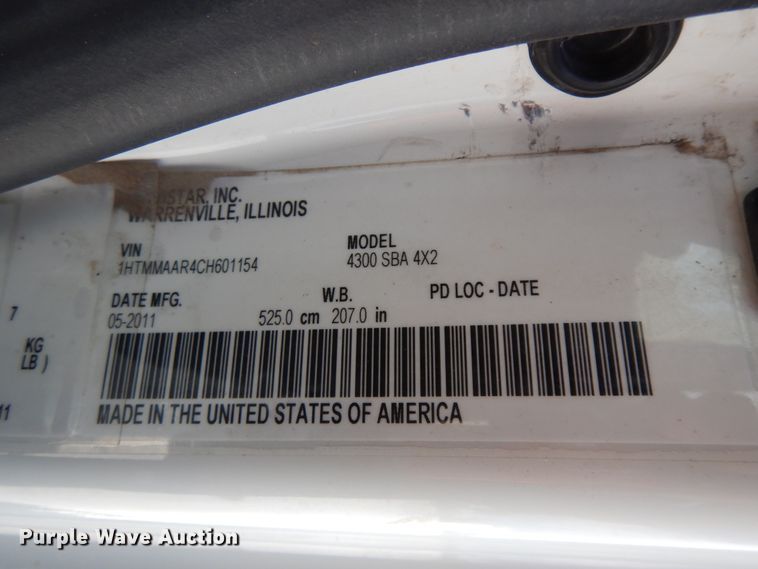 image for item FP9765 2012 International DuraStar 4300  forestry bucket truck