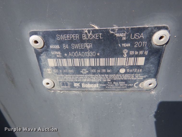 image for item FT9067 Bobcat 84 skid steer sweeper