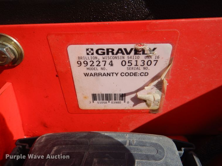 image for item GX9182 Gravely Pro Turn 460 ZTR lawn mower