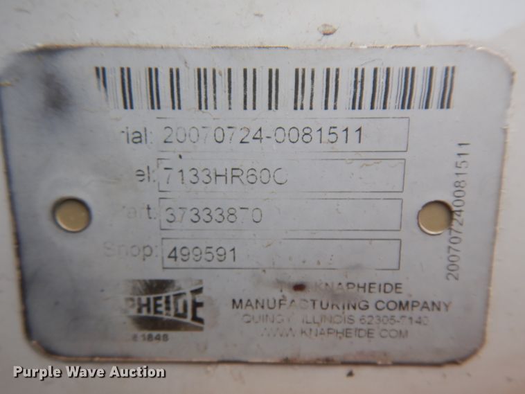 image for item HA9429 Knapheide 7133HR60O utility bed