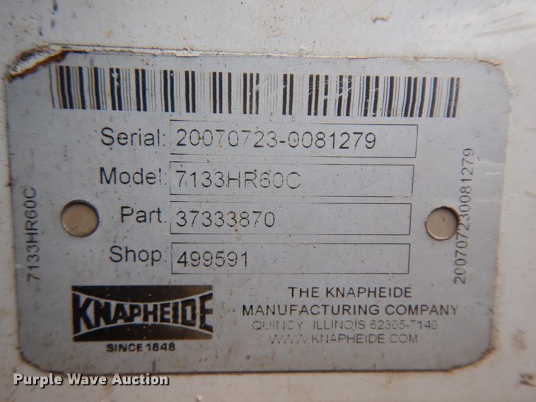 image for item HA9430 Knapheide 711HR60O utility bed