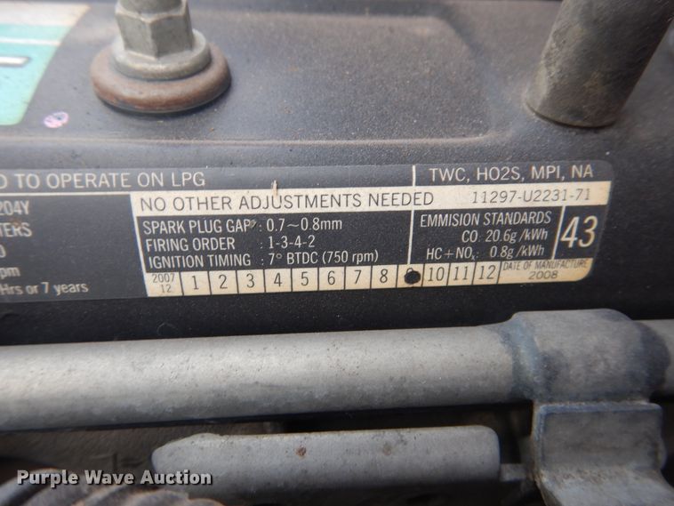 image for item HO9889 2008 Toyota 8FGU20  forklift