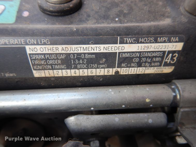 image for item HO9891 2008 Toyota 8FGU20  forklift