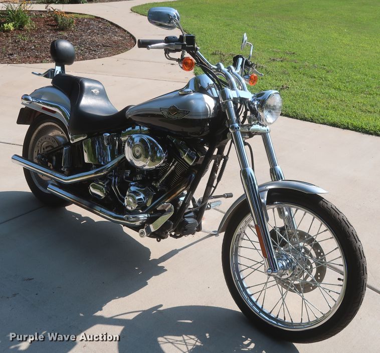 image for item HT9747 2003 Harley Davidson FXSTD Softail Deuce 100th Anniversary Edition motorcycle