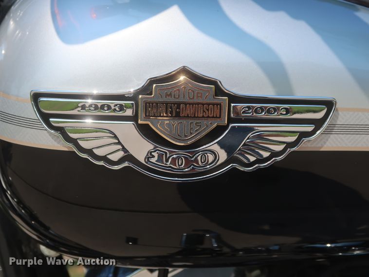 image for item HT9747 2003 Harley Davidson FXSTD Softail Deuce 100th Anniversary Edition motorcycle
