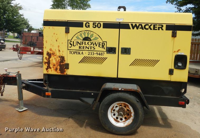 image for item HY9532 1999 Wacker G50  generator set