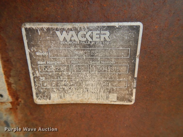 image for item HY9532 1999 Wacker G50  generator set