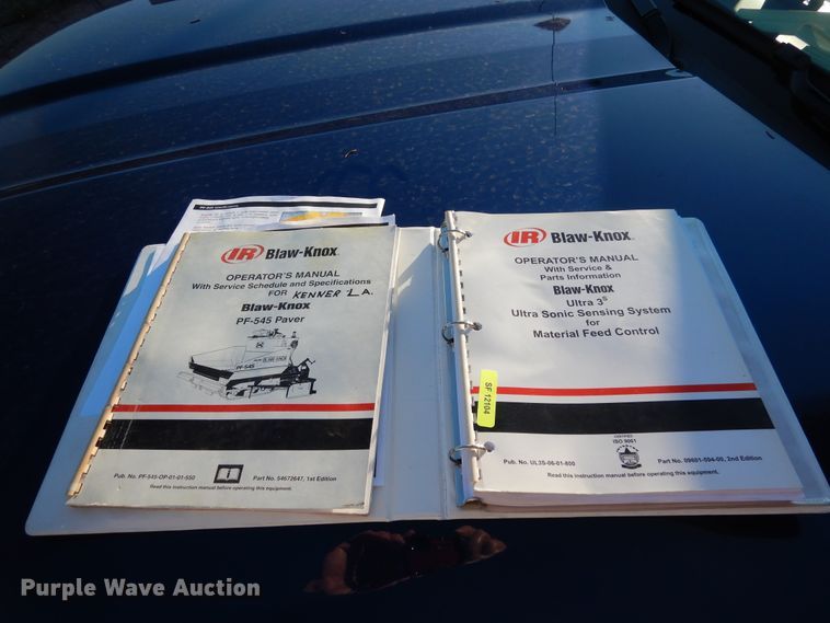 image for item DA8408 1994 Ingersoll Rand 5500  paver