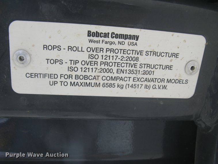 image for item DC1446 Bobcat E26  mini excavator