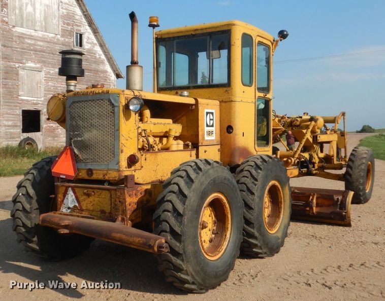 image for item DC4508 1967 Caterpillar 12F  rigid frame motor grader