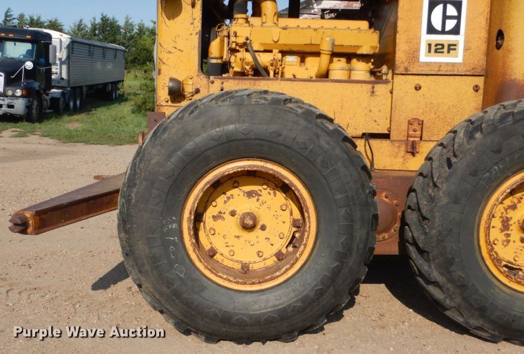 image for item DC4508 1967 Caterpillar 12F  rigid frame motor grader