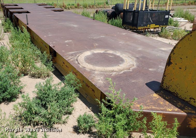 image for item DD0373 1969 Downs Clark flatbed trailer