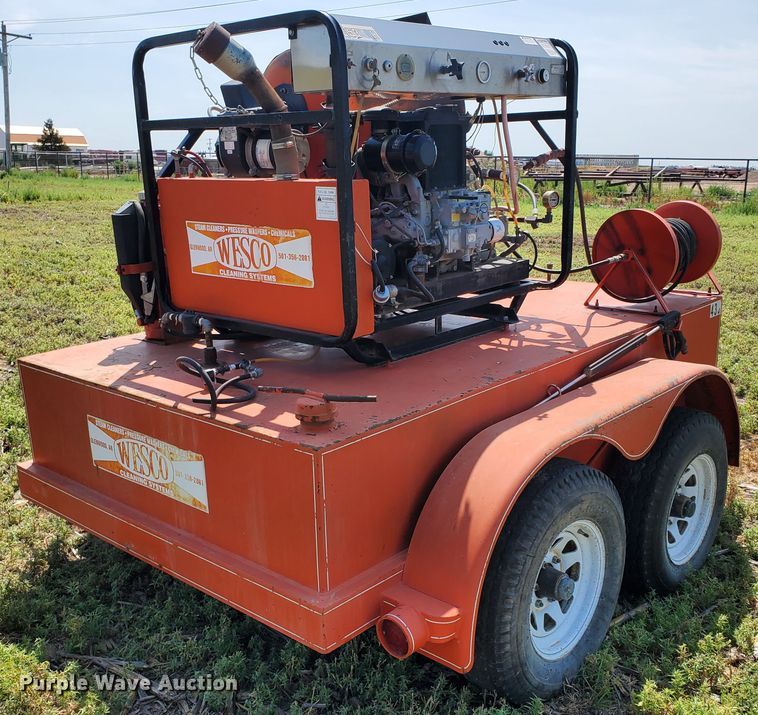 image for item DD0374 2001 Wesco pressure washer trailer