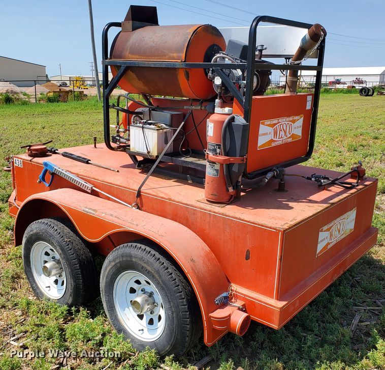 image for item DD0374 2001 Wesco pressure washer trailer