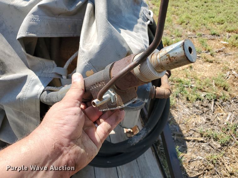 image for item DD0376 2000 Big Tex utility trailer with soda blast machine