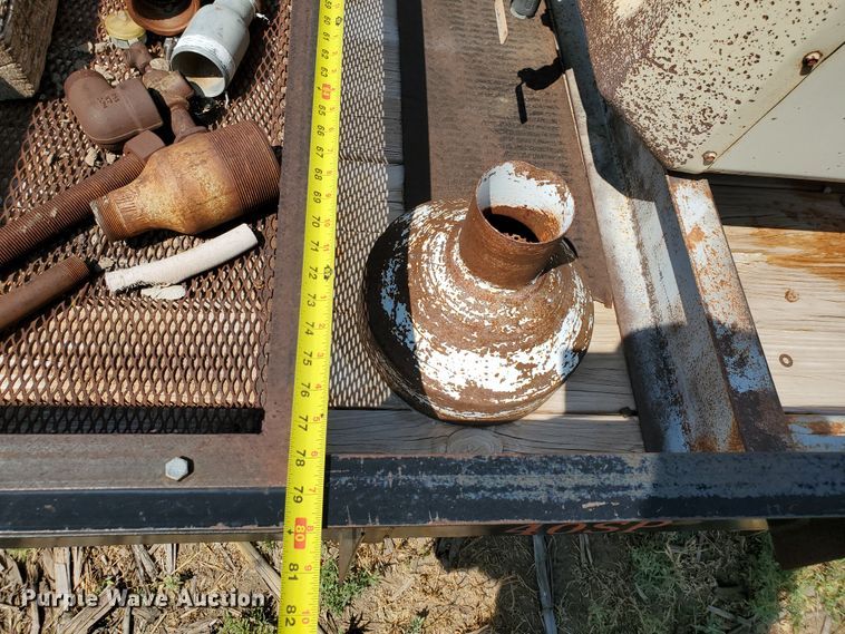 image for item DD0376 2000 Big Tex utility trailer with soda blast machine