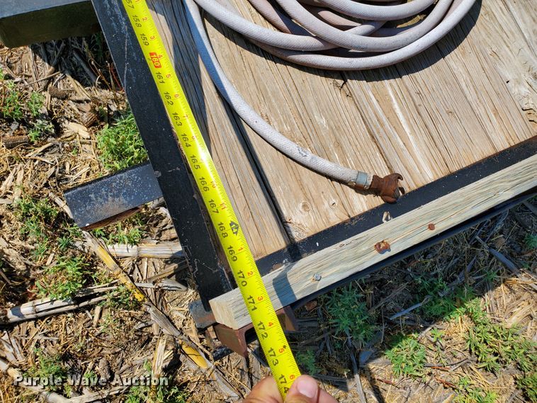 image for item DD0376 2000 Big Tex utility trailer with soda blast machine
