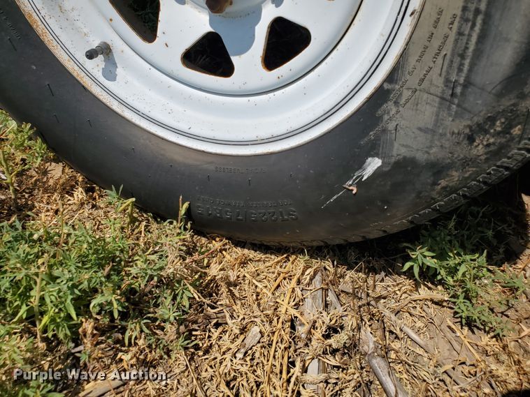image for item DD0376 2000 Big Tex utility trailer with soda blast machine