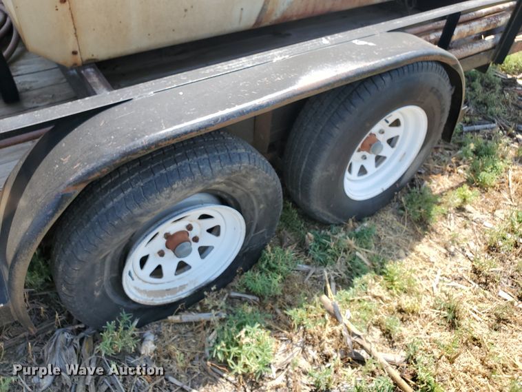 image for item DD0376 2000 Big Tex utility trailer with soda blast machine