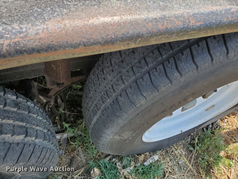 image for item DD0376 2000 Big Tex utility trailer with soda blast machine