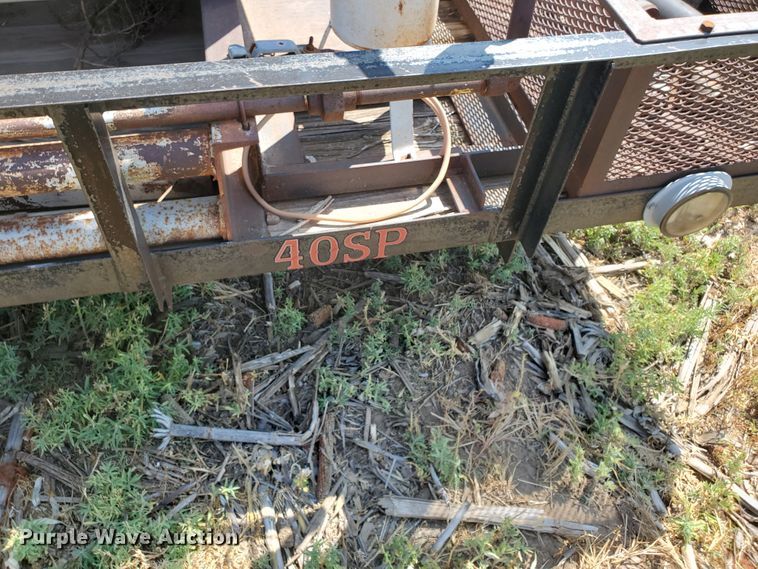 image for item DD0376 2000 Big Tex utility trailer with soda blast machine
