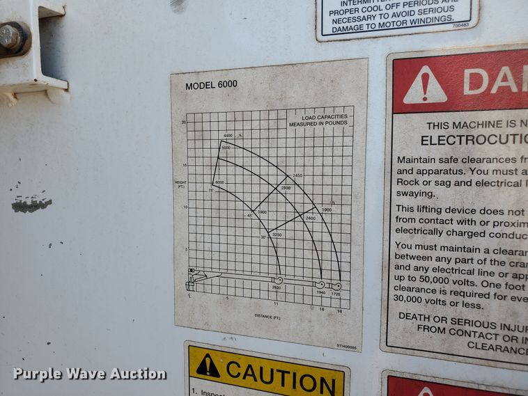 image for item DD0381 2001 Mack CS  service truck with crane