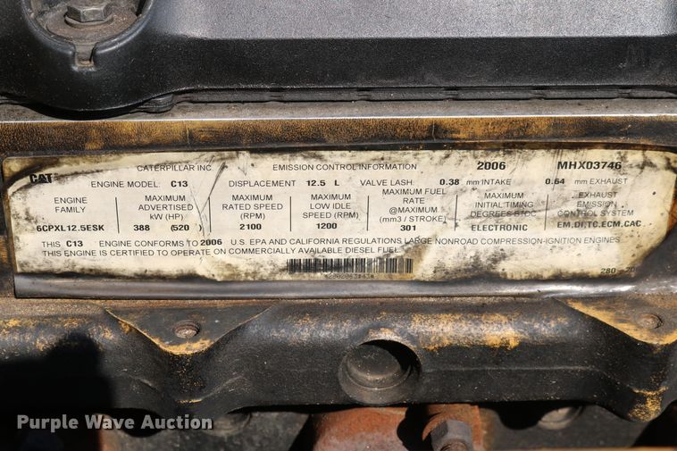 image for item DD5404 2007 Caterpillar 345C L  excavator