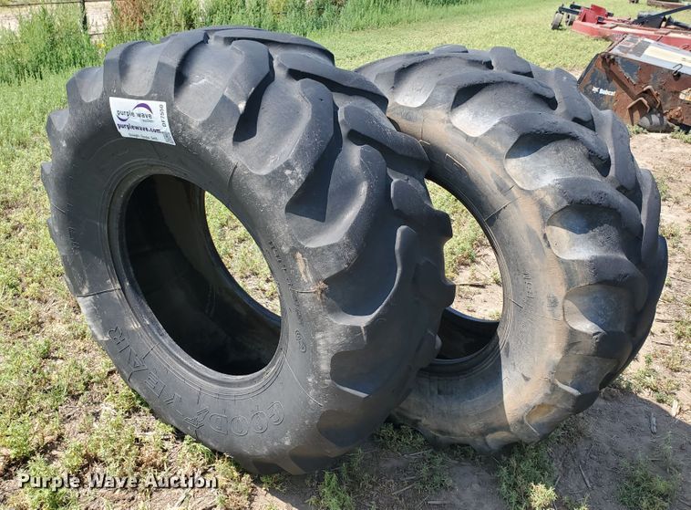 image for item DF7550 (2) Goodyear 19.5L-24 tires