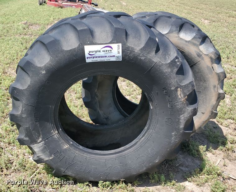 image for item DF7550 (2) Goodyear 19.5L-24 tires