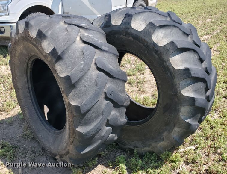 image for item DF7550 (2) Goodyear 19.5L-24 tires
