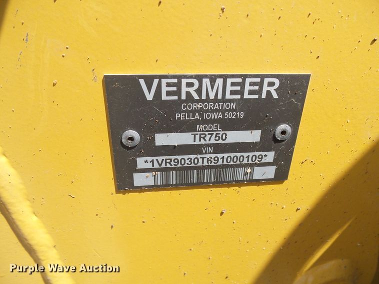 image for item DG2017 2009 Vermeer RTX750  trencher