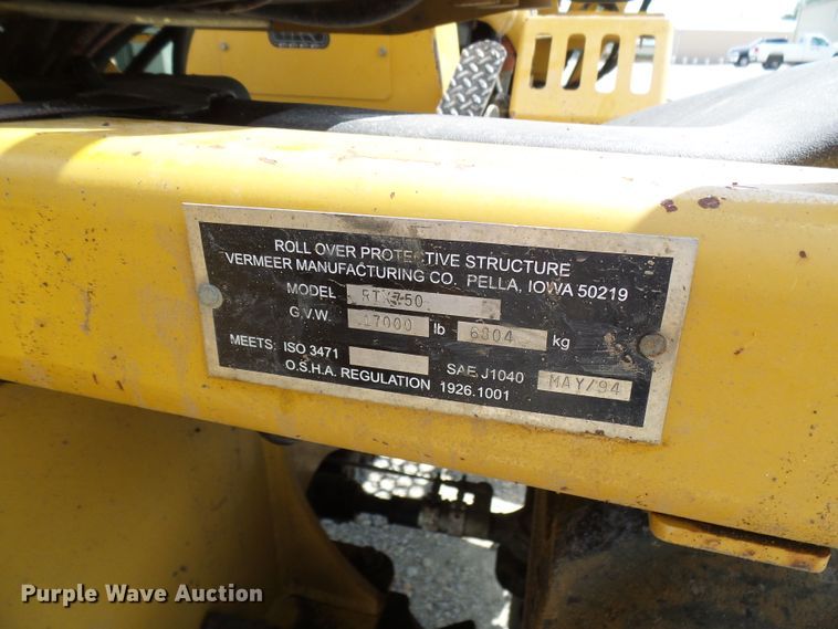 image for item DG2017 2009 Vermeer RTX750  trencher