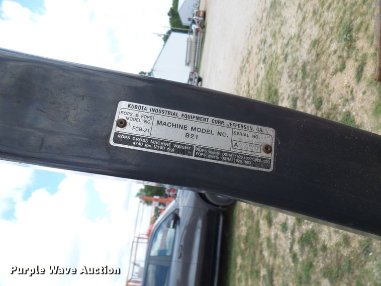 image for item DG2021 Kubota B21  backhoe