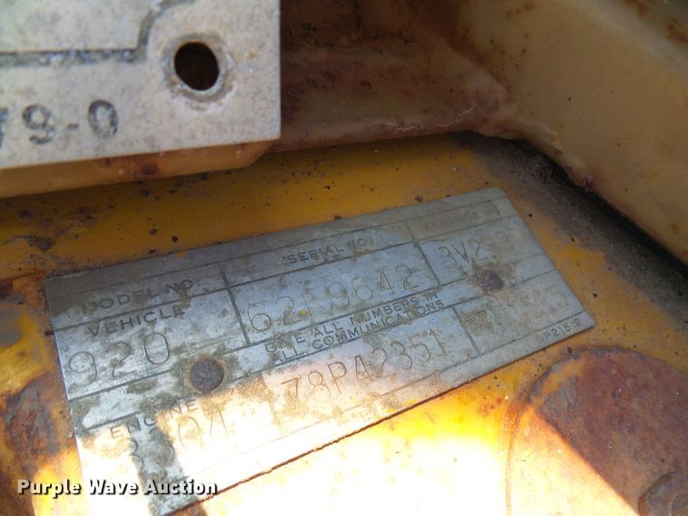 image for item DG2034 1978 Caterpillar 920  wheel loader