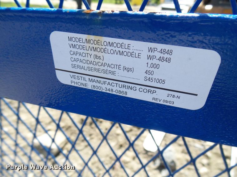 image for item DG2049 Vestil WP4848 work platform