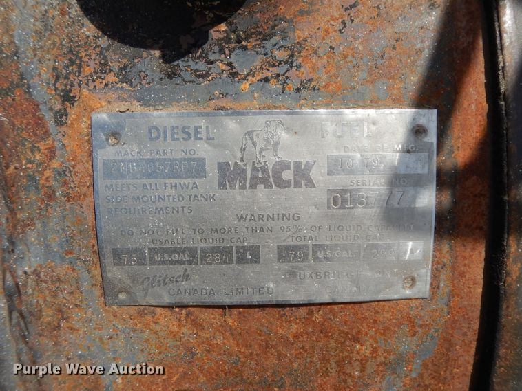 image for item DG6953 1980 Mack  dump truck