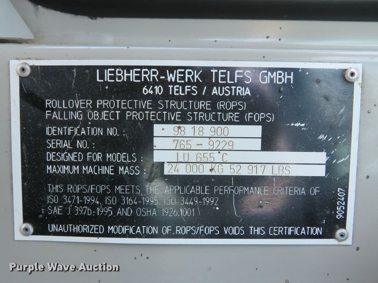 image for item DH1126 2012 John Deere 655C  trackloader