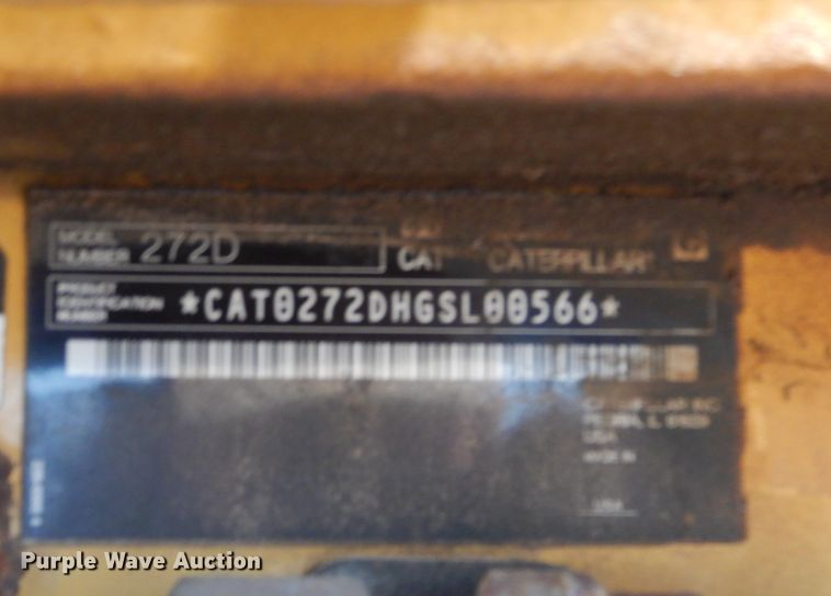 image for item DH3747 2013 Caterpillar 272D  skid steer loader