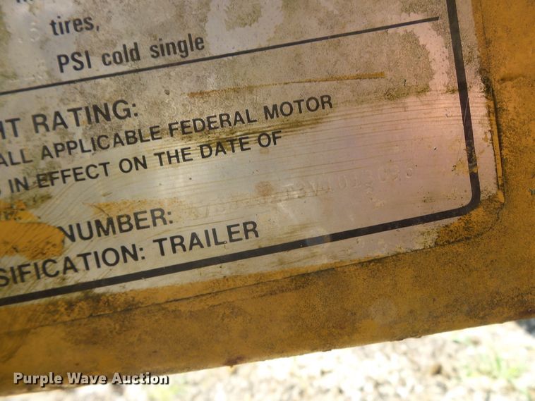 image for item DH3848 1997 Redi Haul equipment trailer