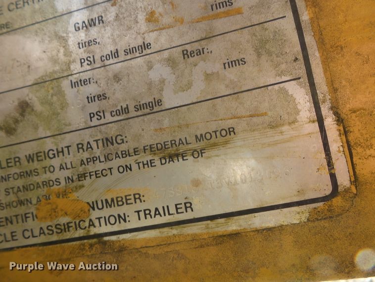 image for item DH3848 1997 Redi Haul equipment trailer