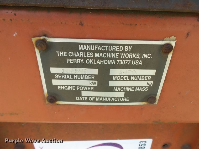 image for item DH3853 Ditch Witch A420 backhoe