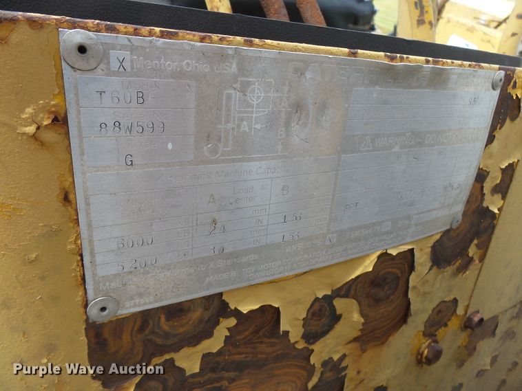 image for item DH3860 Caterpillar T60B  forklift