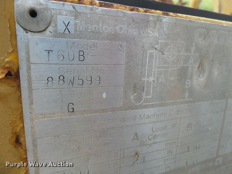 image for item DH3860 Caterpillar T60B  forklift