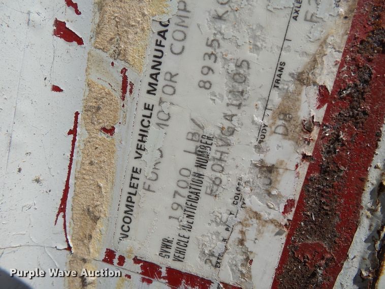 image for item DH3869 1980 Ford F600  bucket truck