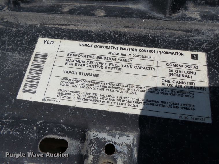 image for item DH3882 1986 Chevrolet  bucket truck