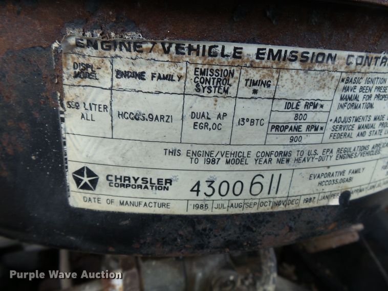 image for item DH3883 1987 Dodge D350  bucket truck