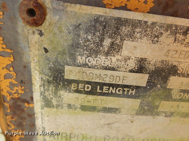 image for item DH3897 1997 Econoline DPM29DE equipment trailer